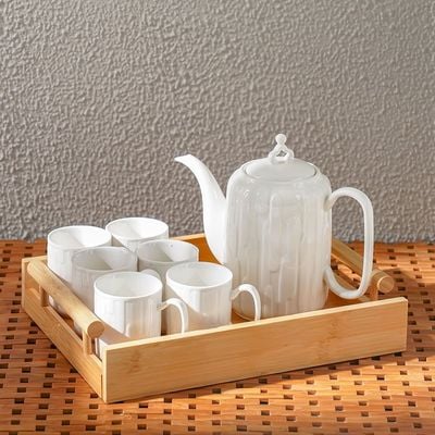 Princess 8-Pc Tea Set - White - 33x24.8x20.5