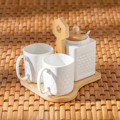 Princess 5-Pc Mug Set - White - 17.2x20x16.5 cm