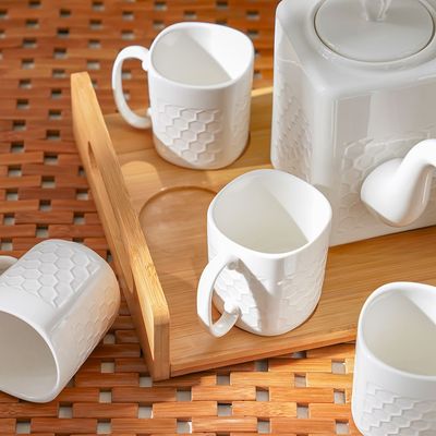 Princess 8-Pc Tea Set - White - 33x23x18.5 cm