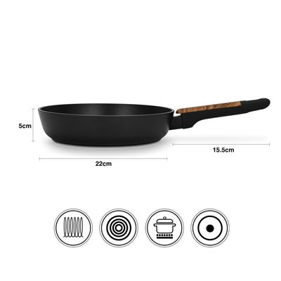 Fissman Frying Pan Feorella 22X5.0Cm With Induction Bottom (Aluminium With Non-Stick Coating)