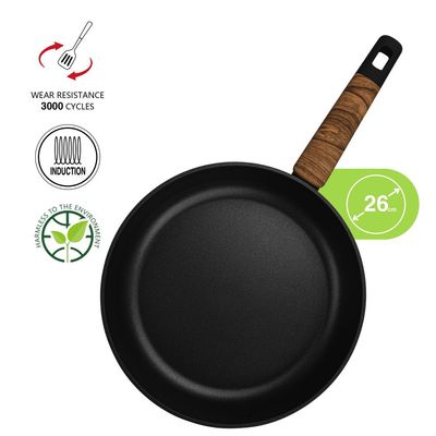 Fissman Frying Pan Feorella 26X5.5Cm With Induction Bottom (Aluminium With Non-Stick Coating)