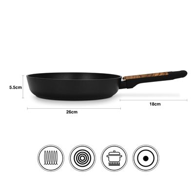 Fissman Frying Pan Feorella 26X5.5Cm With Induction Bottom (Aluminium With Non-Stick Coating)