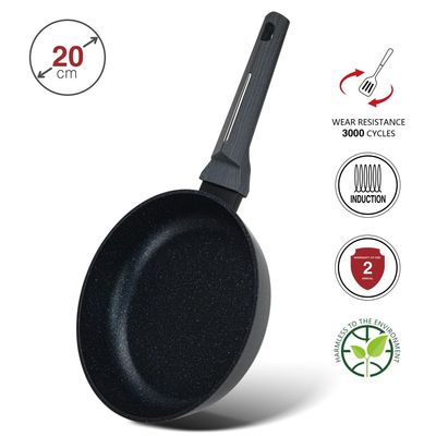 Fissman Frying Pan Ferro 20X4.8Cm With Induction Bottom (Aluminium With Non-Stick Coating)