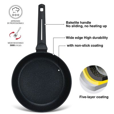 Fissman Frying Pan Ferro 20X4.8Cm With Induction Bottom (Aluminium With Non-Stick Coating)