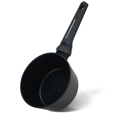 Fissman Sauce Pan Ferro 16X8.5Cm/1.45 Ltr Without Glass Lid With Induction Bottom (Aluminium With Non-Stick Coating)