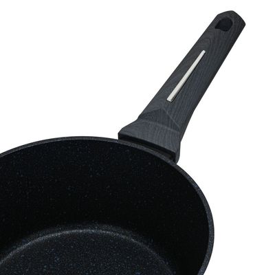 Fissman Sauce Pan Ferro 16X8.5Cm/1.45 Ltr Without Glass Lid With Induction Bottom (Aluminium With Non-Stick Coating)