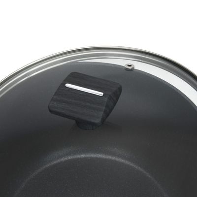 Fissman Stockpot Ferro 20X10Cm/2.67 Ltr With Glass Lid With Induction Bottom (Aluminium With Non-Stick Coating)