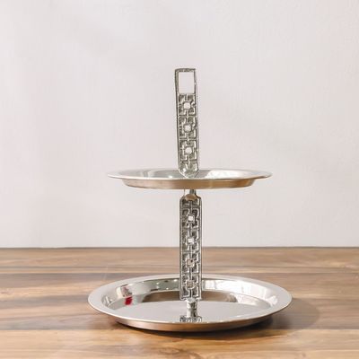 Avalon Cake Stand 25X25X30 Cm Nickel