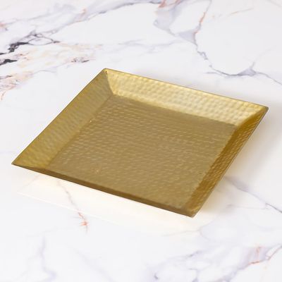 Avalon Square Tray 25X25X2 Cm Gold