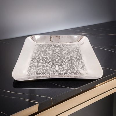 Avalon Tray 33X33X4 Cm Nickel