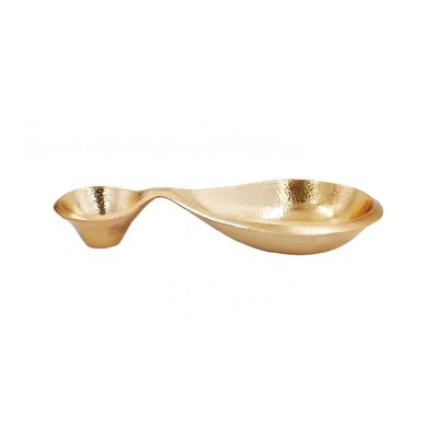 Avalon 2 In One Serving Bowl 39X17X7 Cm Gold