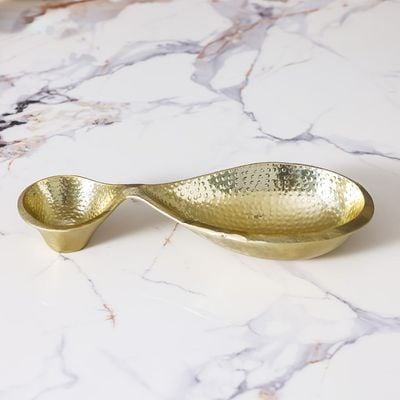 Avalon 2 In One Serving Bowl 39X17X7 Cm Gold