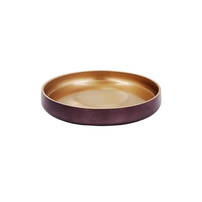 Avalon Round Plate Sml 23X23X2.5 Cm Gold,Bronze