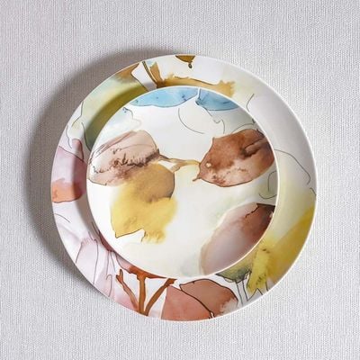 Youthful Bite 16-Piece New Bone China Dinner Set -Serves 4