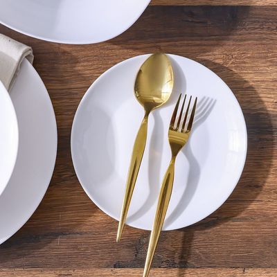 Essential Round Opal Side Plate White 19Cm