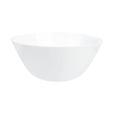 Essential Round Opal Salad Bowl White 24Cm