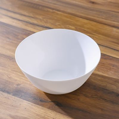 Essential Round Opal Salad Bowl White 24Cm