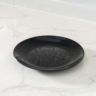 Essential Round Opal Side Plate Black 19Cm
