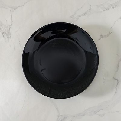 Essential Round Opal Side Plate Black 19Cm