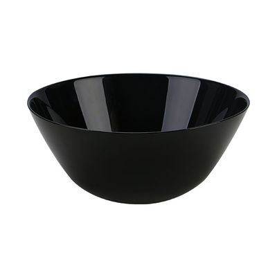 Essential Round Opal Salad Bowl Black 24Cm