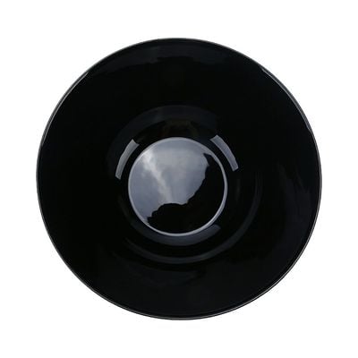 Essential Round Opal Salad Bowl Black 24Cm