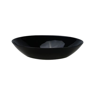 Essential Round Opal Soup Plate Black 21Cm