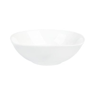 Essential Square Opal Salad Bowl White 24Cm