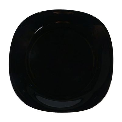 Essential Square Opal Dinner Plate Black 28Cm