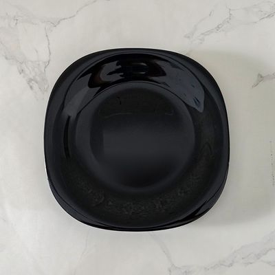 Essential Square Opal Side Plate Black 22Cm