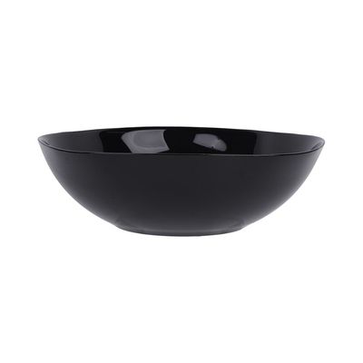 Essential Square Opal Salad Bowl Black 24Cm