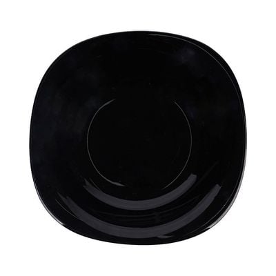 Essential Square Opal Soup Plate Black 23Cm