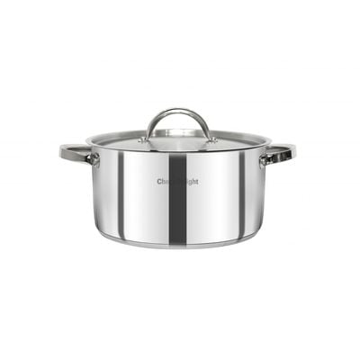 Chef's Delight Stainless Steel Casserole With Lid 24CM