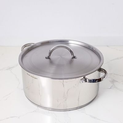 Chef's Delight Stainless Steel Casserole With Lid 24CM