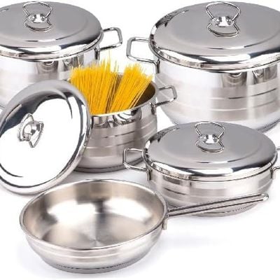 Diamond 9-Piece Stainless Steel Cookware Set