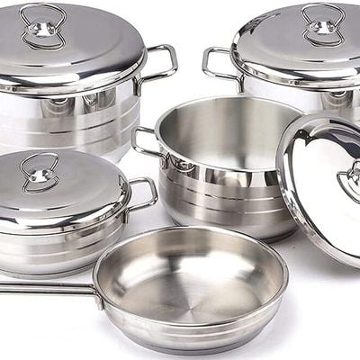 Diamond 9-Piece Stainless Steel Cookware Set