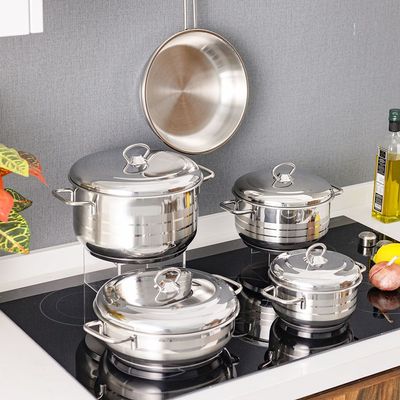 Diamond 9-Piece Stainless Steel Cookware Set