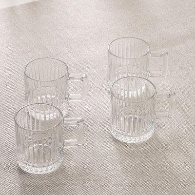 Minetta 4-Piece Glass Mug 200ml