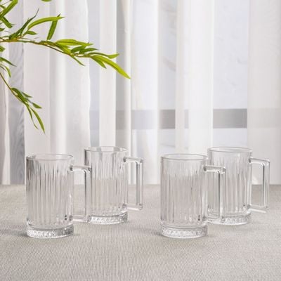 Minetta 4-Piece Glass Mug,300ml