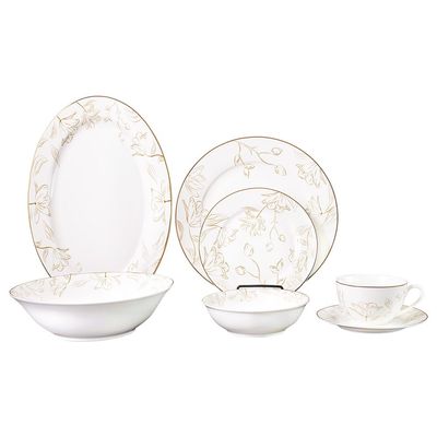 Beatrice 44-Piece New Bone China Dinner Set - Serve -8