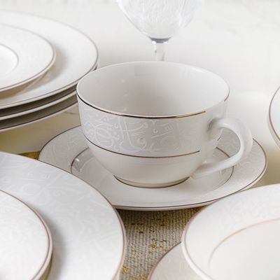 Elysian 44-Piece New Bone China Dinner Set - Serve -8