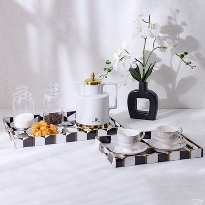 Elizabeth 2-Piece Serving Tray -45.4X29.5X4CM,35X25X4CM