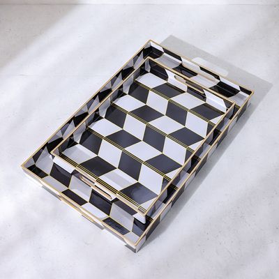 Elizabeth 2-Piece Serving Tray -45.4X29.5X4CM,35X25X4CM