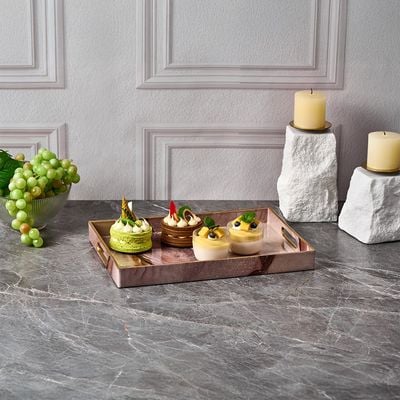 Elizabeth 2-Piece Serving Tray -45.4X29.5X4CM,35X25X4CM