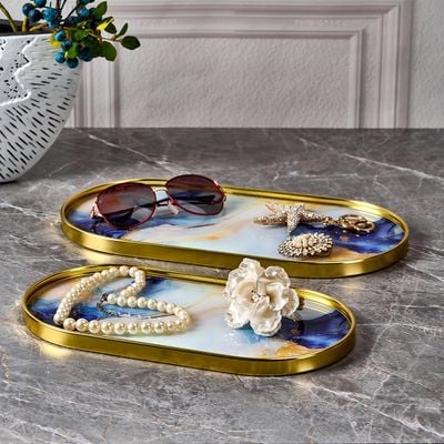 Elizabeth 2-Piece Serving Tray-35X18X1.6CM,30X16X1.6CM