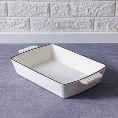 Chef's Delight Cast Iron Rectangle Shape Roaster 33x23CM