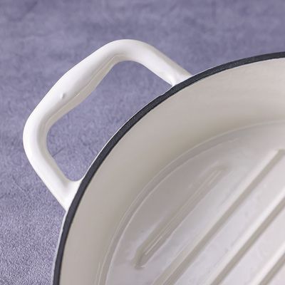 Chef's Delight Cast Iron Round Grill Pan-D28CM