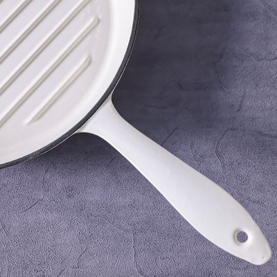 Chef's Delight Cast Iron Round Grill Pan-D28CM