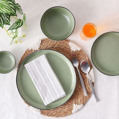 Milano Melamine Dinner Plate Green 27Cm