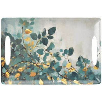 Pormela Melamine Tray - Small Green 38X28Cm 