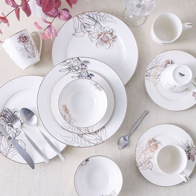 Youthful Bite Celestia 16-Piece New Bone China Dinner Set Serves-4